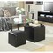 Convenience Concepts Designs4Comfort Park Avenue Single Ottoman with Stool, Black
